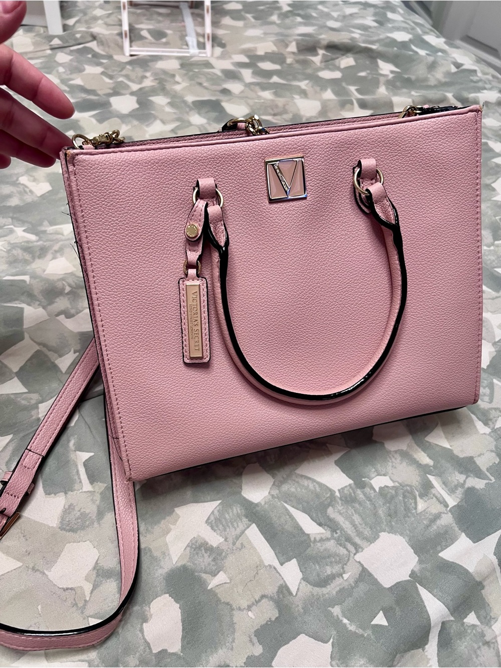 Victoria’s Secret Pink Leather Crossbody Purse
